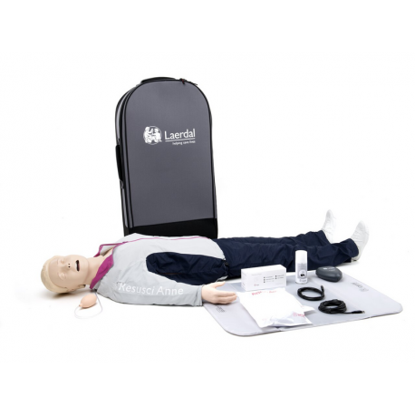 Resusci Anne QCPR Airway Head Full Body with Trolley Bag
